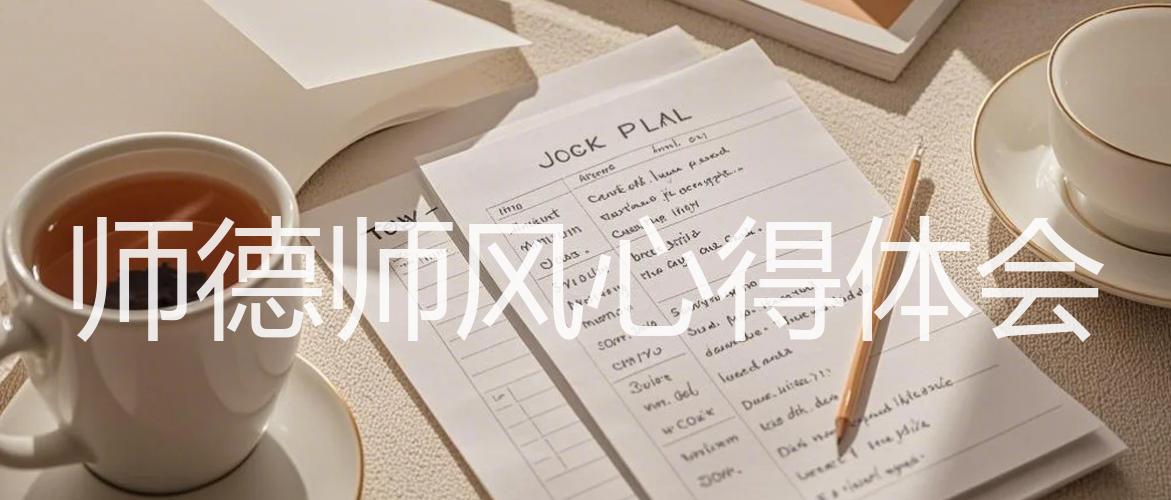 师德师风心得体会